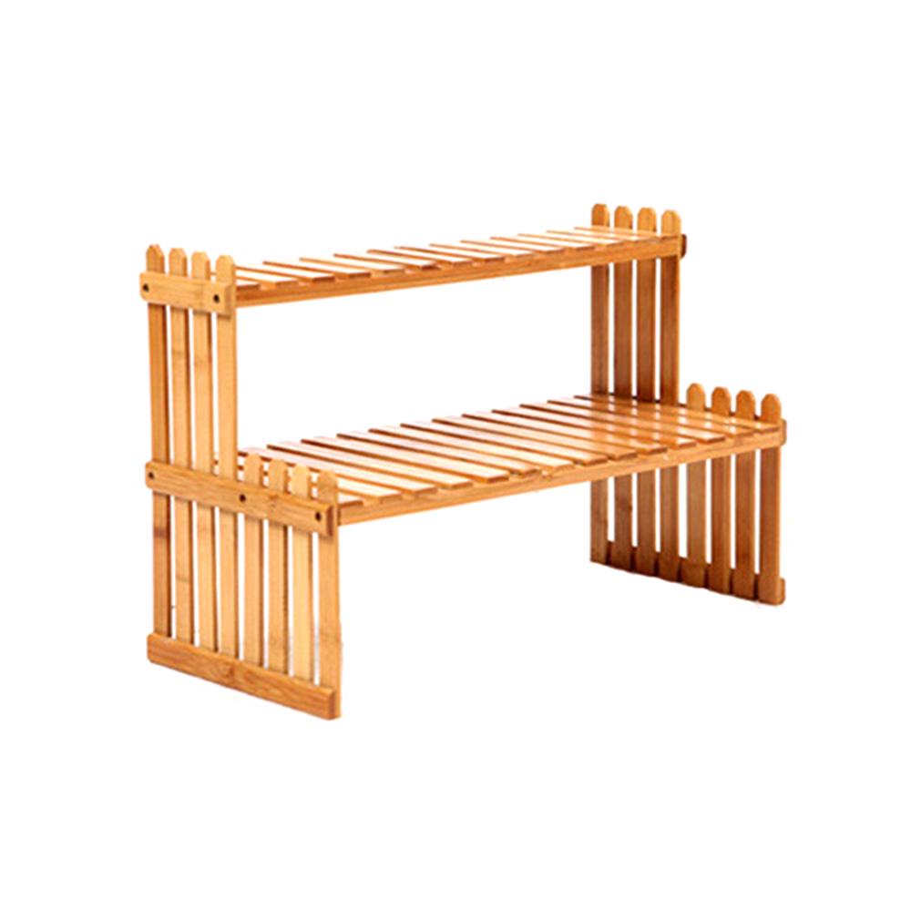 Wooden Household Garden Plant Flower Pot Storage Rack Tools Shelf Container Holder
