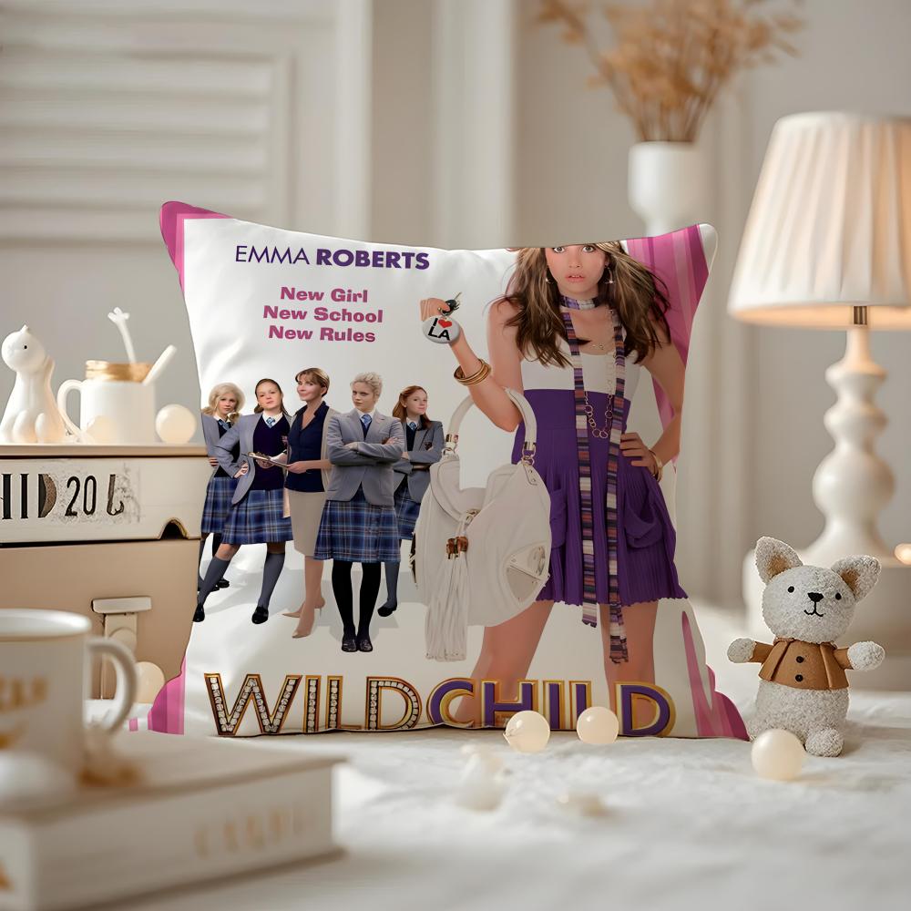 WildChild-S Movie Cushion Cover Pattern Printed Pillowcase For Living Room Sofa Cushion Cover & Bedroom Decor