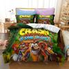 3D Print Classic Game Crash Bandicoot Cartoon Duvet Cover Set 3D Print Comforter Bedclothes for Boy Girl Bedding Sets Bedroom