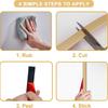 1pc 5mX3cm Wall Sticker Pvc Flat Decorative Lines Mirror Wall Ceiling Edge Strip Living Room Decorative Sticker
