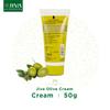 Jiva Olivencreme 50g Packung 1 | Ayurvedische Hautpflege für Anti-Aging, Pickel, Akne, Falten, Mattheit, Kollagen-Boost
