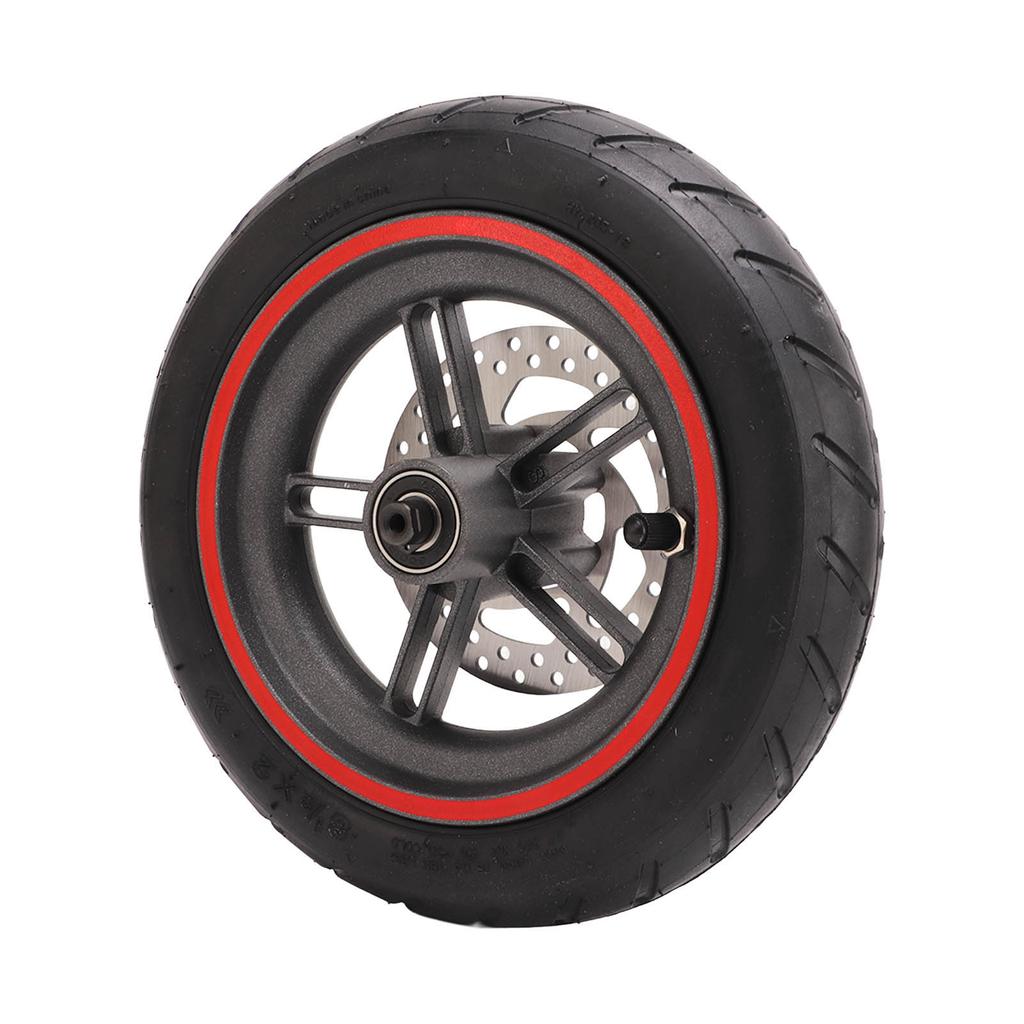 Sestava zadního kola elektrické koloběžky Červená zadní pneumatika s 110mm kotoučovou brzdou pro Xiaomi M365 1S