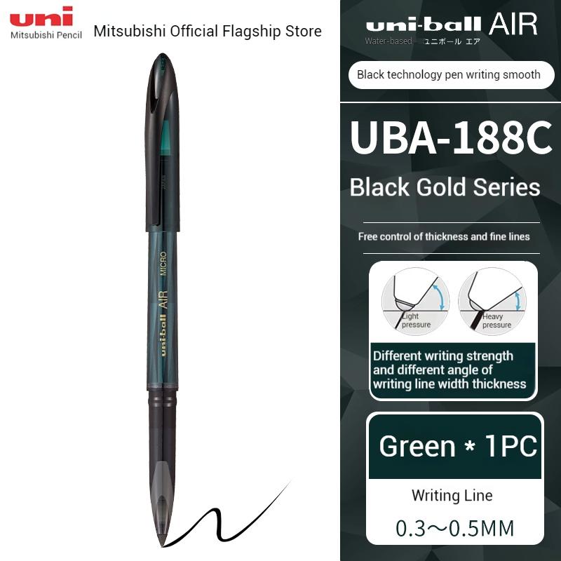 Японские канцелярские товары Гелевая ручка Uni Uni-ball AIR UBA-188 Шариковая ручка 0,5 мм Back To School Быстросохнущая Канцелярские принадлежности для офиса (as the picture,black)