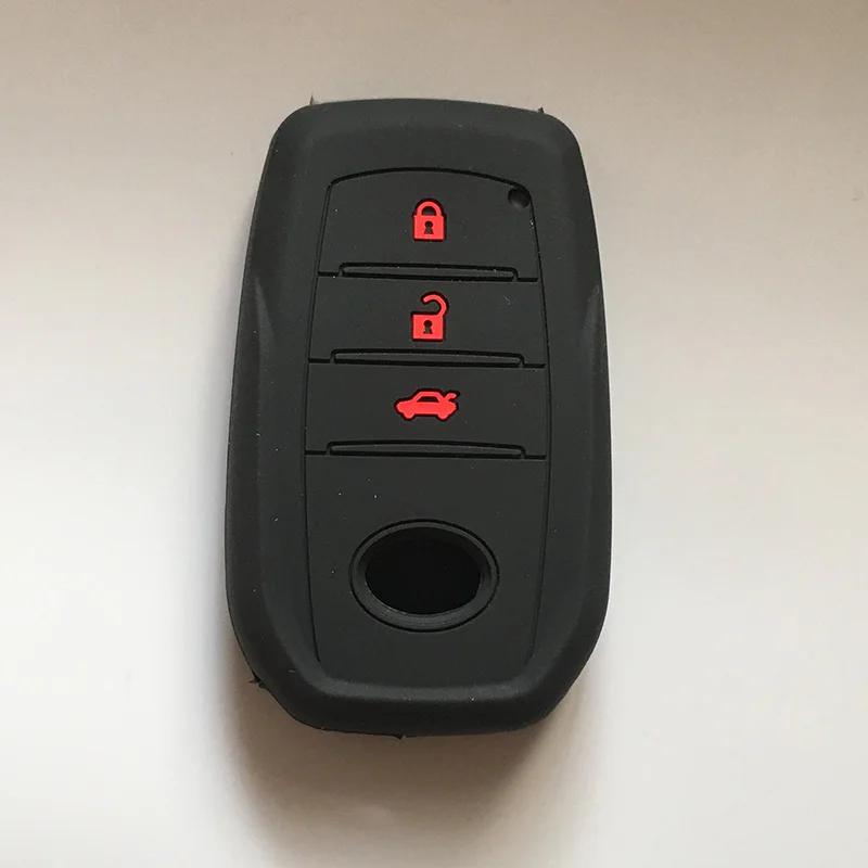 silicone rubber key cover case shell protector for Toyota Chr Rav4 Auris Avensis Prius Aygo Camry Land Cruiser 200 Prado Crown