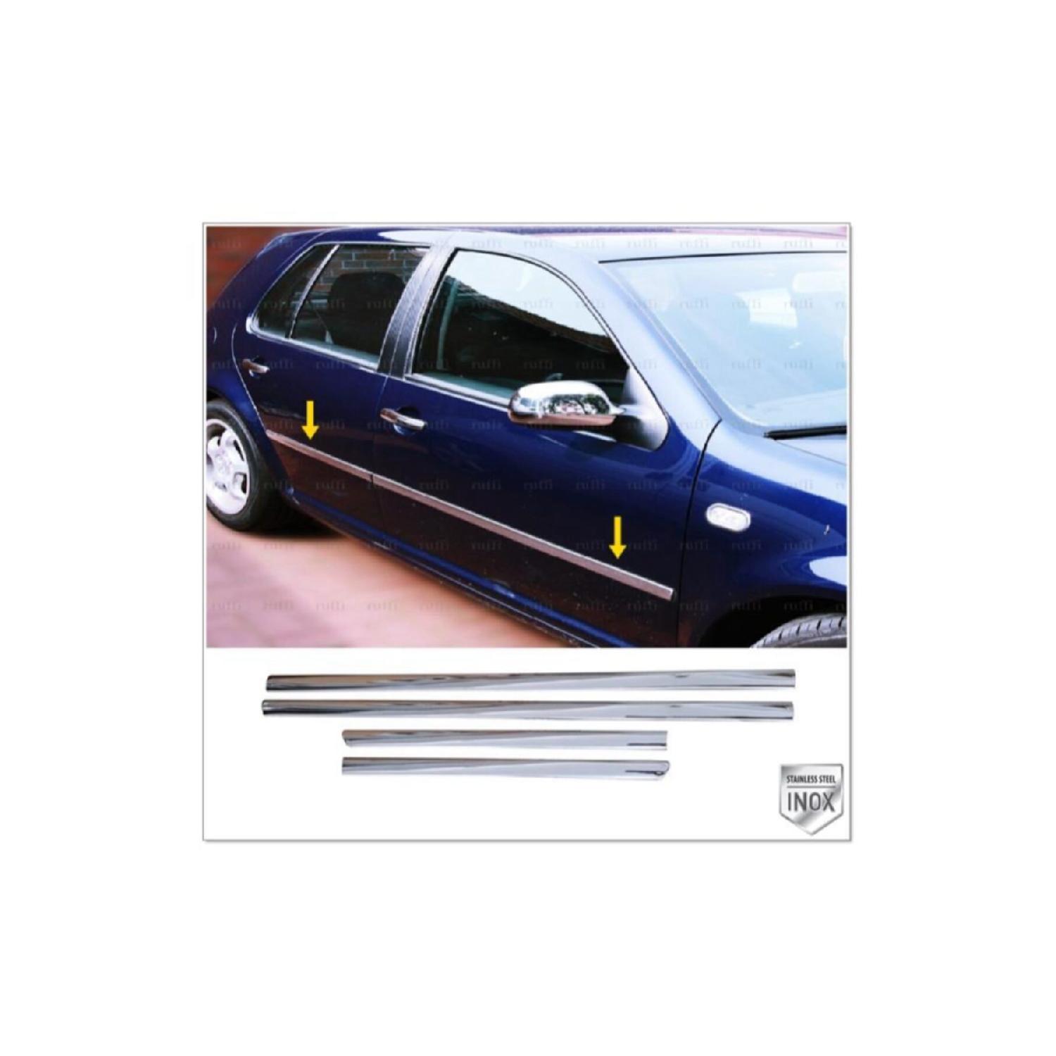 

Для Vw Golf 4 хромированная накладка боковой двери 4 двери 1998-2004 P. Сталь