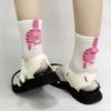 1Pair Ins Cat Egg Cotton Socks Couple Socks Cat Balls Kawaii Hand Knitting Socks Cartoon Ginger Cat Tabby Creative Kid Gift
