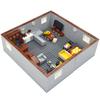 City House Building Blocks Toys MOC Furniture Model Bricks Bedroom Living Room Bathroom Pool Table Study-room For Children Gifts