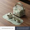 HANDUNYOU Ru Kiln Hydrangea Travel Tea Set