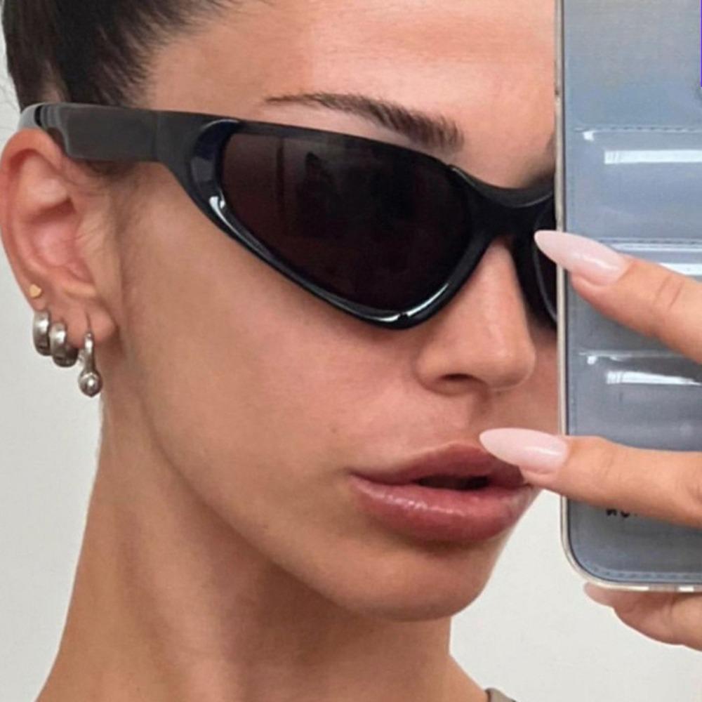 Nové Y2K Sportovní Punk Sluneční brýle Dámské Designérské Čtvercové Lyžařské Pánské Luxusní Značkové Sluneční brýle UV400 Barevné Zrcadlové Módní Brýle