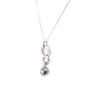 Altesse [I2933] - Silver Gray 'Pearl Beauty' Silver Necklace