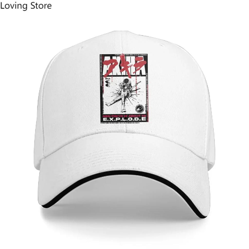 MANGA Solid Color Baseball Caps Peaked Cap Akira Sun Shade Hats Men Women