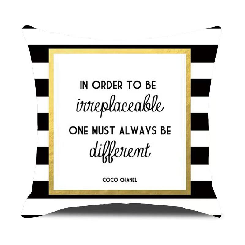 New Car Pillow Nordic Style Bedside Print Pillowcase Bedroom Sofa Cushion Short Plush Pillow