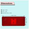 LED Side Indicator Lights Assembly Replacement for Universal For Bus Trucks Trailers Tractors Semi-Trailer Dump Truck (24 Volt)