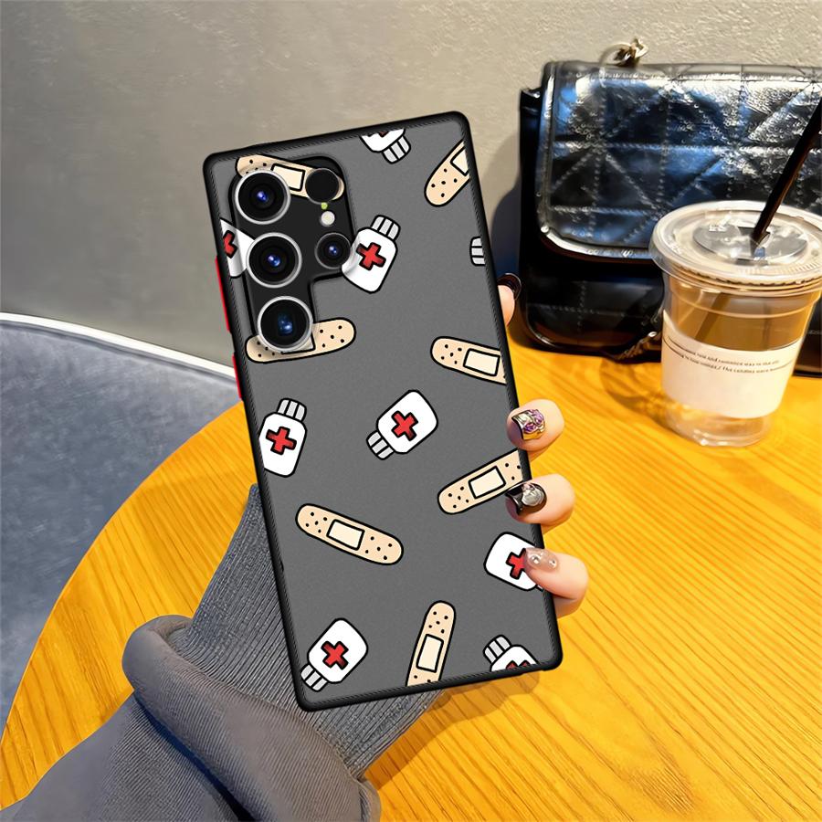 Cool Nurse Medicine Funda Back Phone Cover Case for Samsung Galaxy S22 S23 FE S25 Ultra S26 S24 Plus S20 FE Note 20 Ultra 10+