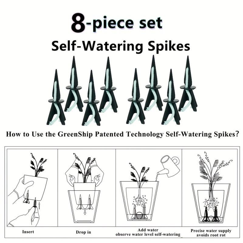 8/12Pcs Self-Watering Insert + Cotton Rope Set Automatic Watering Device for Plants