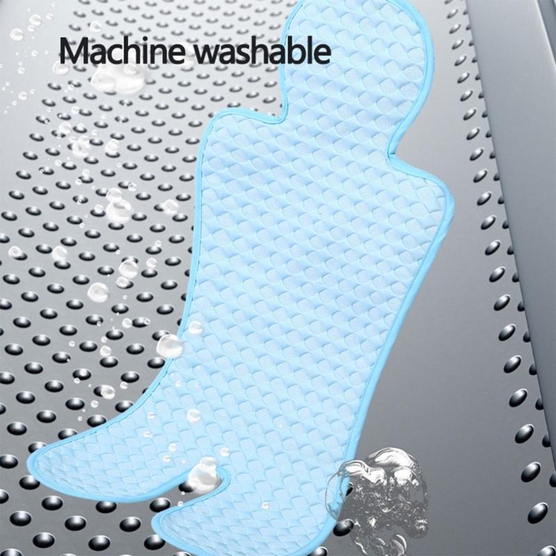 Universal Baby Cooling Pad Pushchair Seat Lining Soft & Breathable Pram Cushion Mat for Strollers and Dining Chair