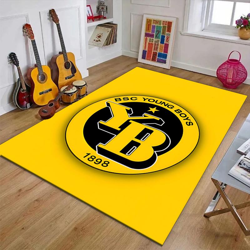 BSC YOUNG BOYS Polyester Carpet, Soft Indoor Mat for Office Chair, Living Room, Computer Desk - Decorative Home Office Rug Design