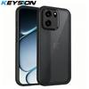 KEYSION Husă Telefon Neagră Mată Translucidă pentru OnePlus Nord CE6 Silicon+PC Anti-alunecare Rezistentă la Șocuri pentru One Plus 1+ Nord CE 6
