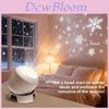 Ocean Snowflake Christmas Theme Led Rotation Projector Night Light For Childrens Sleep Room Decor