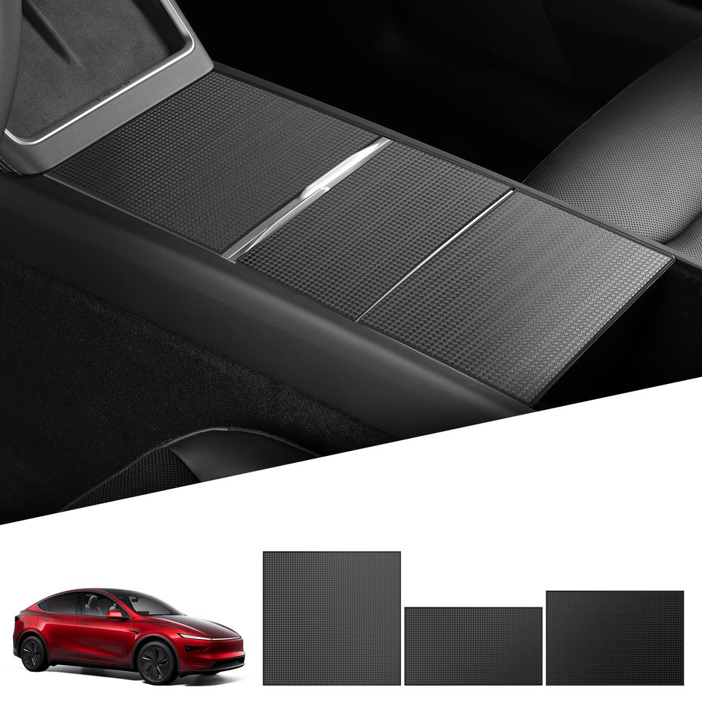 LUCKEASY for Model Y Juniper/Model 3 Highland 2025 Car Anti Scratch Decorative Sticker Inside The Center Console Sticker