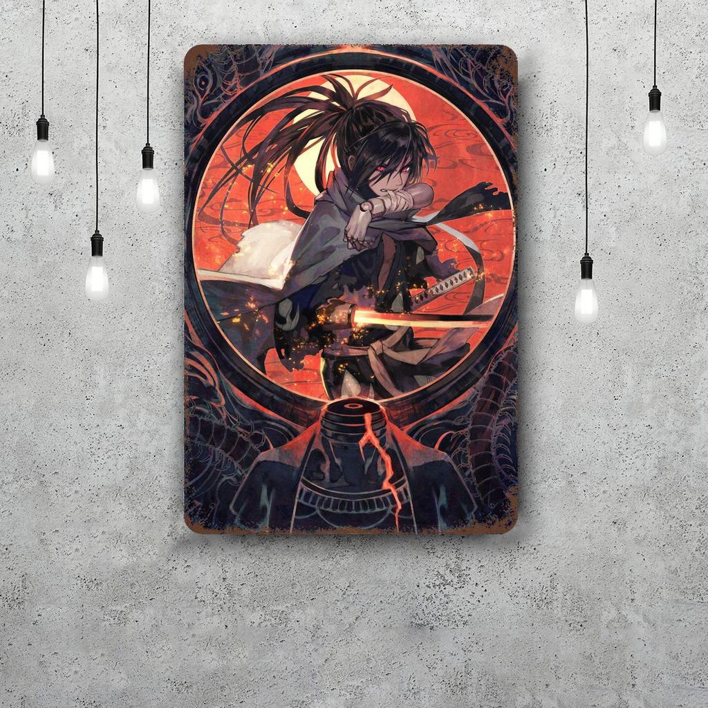 hyakkimaru anime Vintage Metal Tin Signs Posters Decor Retro Metal Plaque Wall Art Decor for Garage Bar