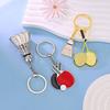 Keychain Pendant Lightweight Metal Sports Keychain Badminton Table Tennis Squash Racket