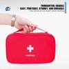 1pc Red First Aid Kit Emergency Survival Bag Handbag Trauma Bag Compact Rescue Tote Bag Portable Medicine Storage Bag