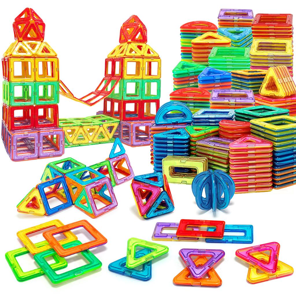 30/62/92PCS Magnetic Building Blocks Constructor Set 3D STEM Educational Toys For 3Years+ Old Kids Boys Girls Birthday Gifts