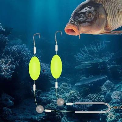 6/8Pcs Double Hook Reverse Bottom Rigs Portable Universal Easy To Use Fishing Hook Carp Fishing Hair Rigs