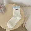 Weiße Kätzchen Süße Socken Frühling Baumwolle Mittelschaft Koreanischer Trend Schleife Stapelbare Socken
