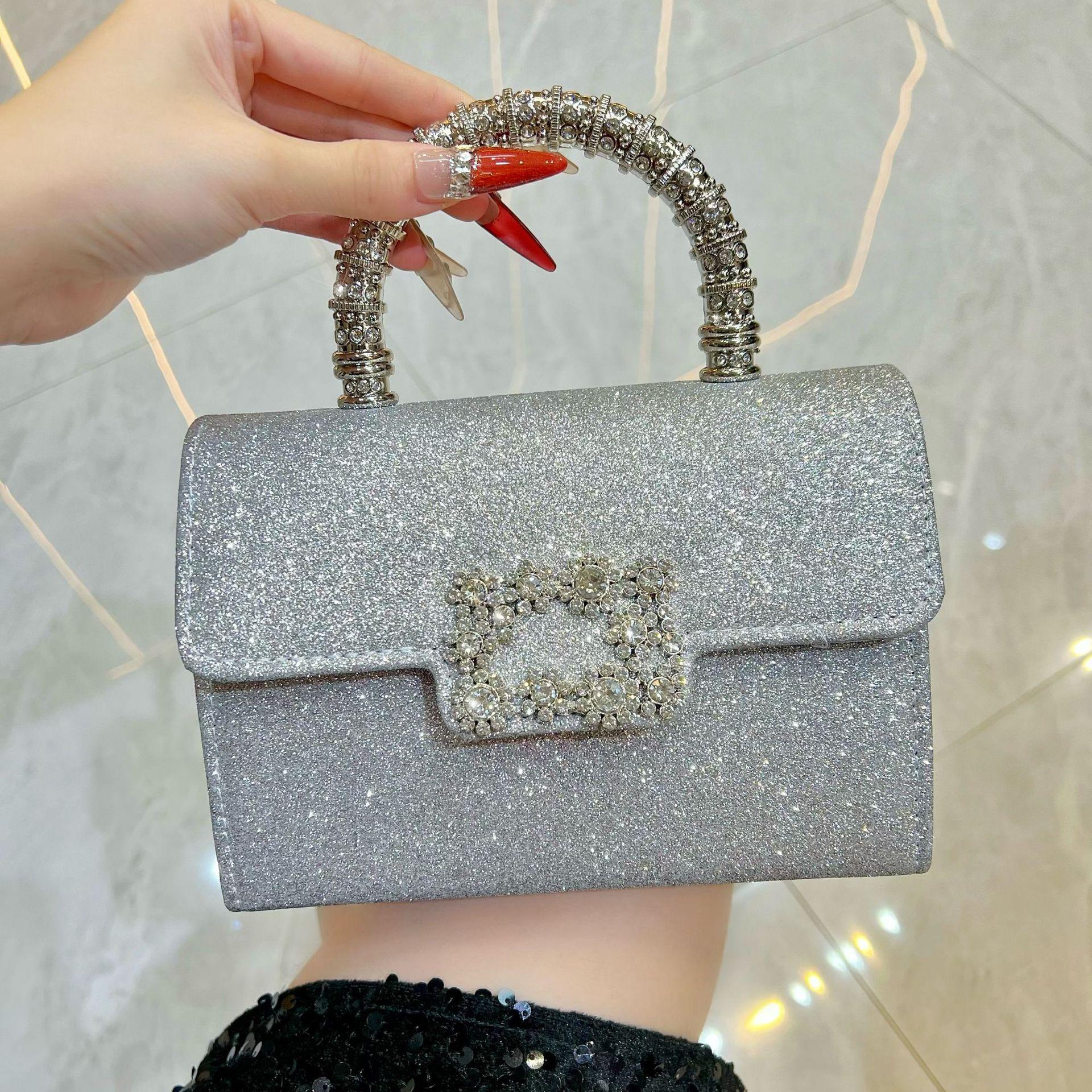 

diamond-encrusted women s bag, Xiaoxiangfeng messenger bag, high-end light luxury fashion handbag, dinner versatile bag