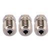 3 Pcs 3D Printer Nozzle Hardened Steel Ni Plating High Temperature Proof Extruder Hotend Nozzle for