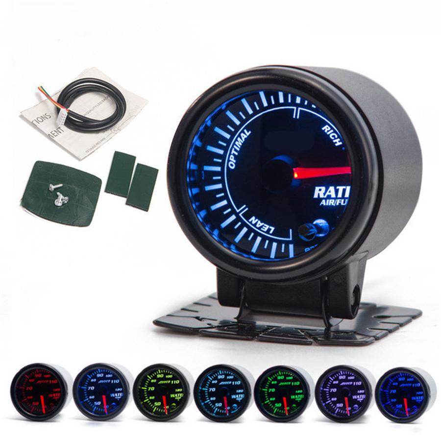 52mm 7 Colors Auto Car Air Fuel Ratio Gauge Digital With Oxygen Sensor For 1999-2010 Hyundai Accent