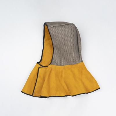 Washable Windproof Welding Hood Retardant Heat Cowhide Breathable Safety Work Wear Scald Proof Dustproof Welding Shawl Hat