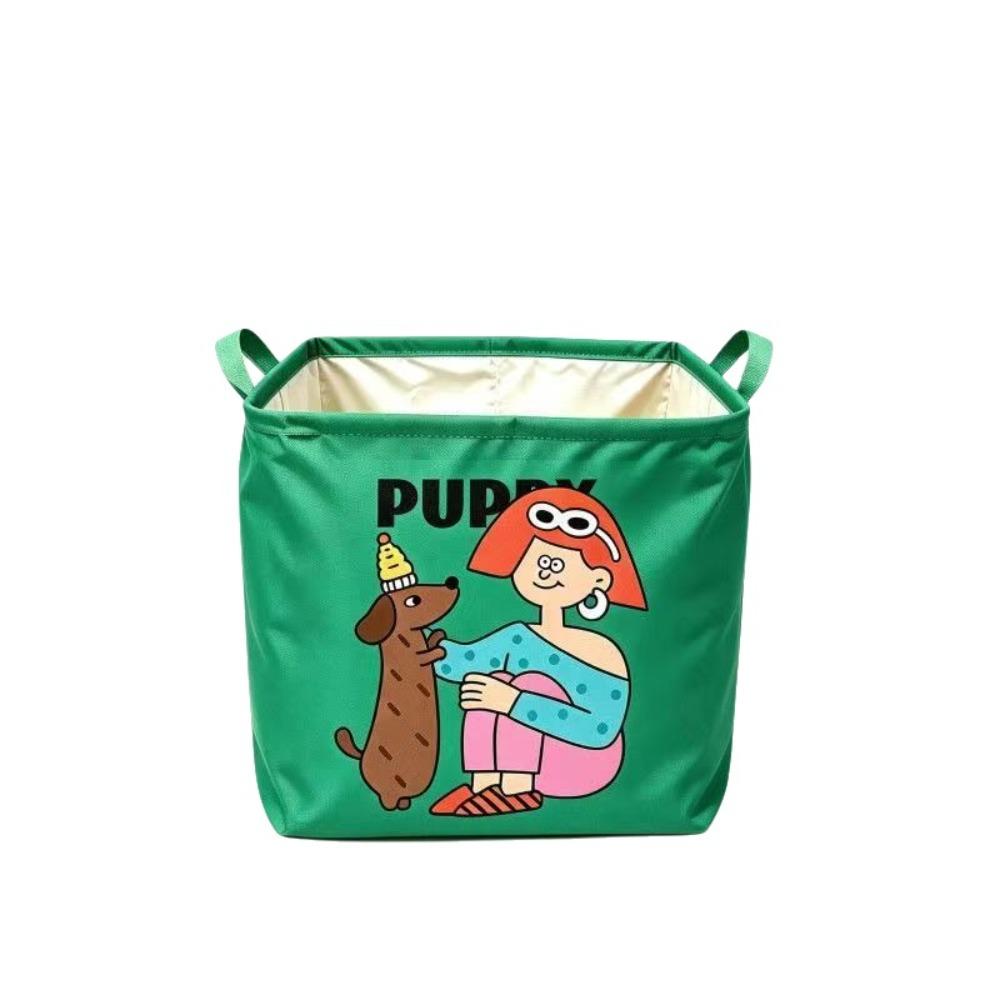Waterproof Foldable Storage Basket Cartoon Print Car Trunk Organizer New Laundry Hamper Home