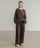 SSIN AND LEE (W) Low Loop Banding Slacks Brown