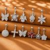 Stainless Steel Belly Button Rings For Women Crystal Navel Piercing Body Jewelry For Beach Use