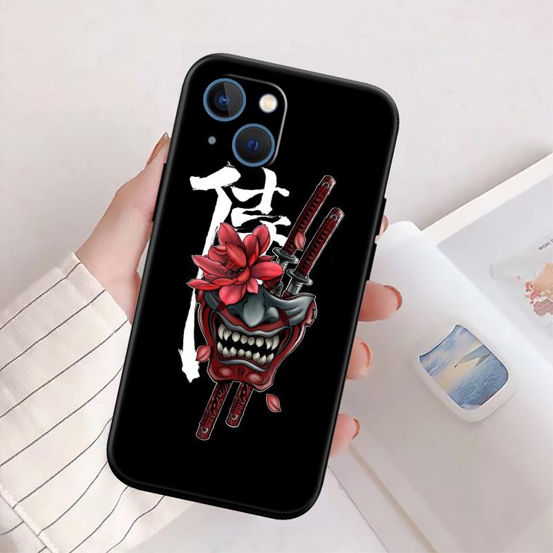 

Japan Samurai Mask Shell Phone Case for Samsung Galaxy Note 10 20 S23 S24 S25 Ultra FE Plus Edge Lite A02S A35 A07 A17 Galaxy Note10+