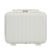 14" Cosmetic Case Pure Color Vintage Suitcase Short Trip Luggage Cosmetic Bag