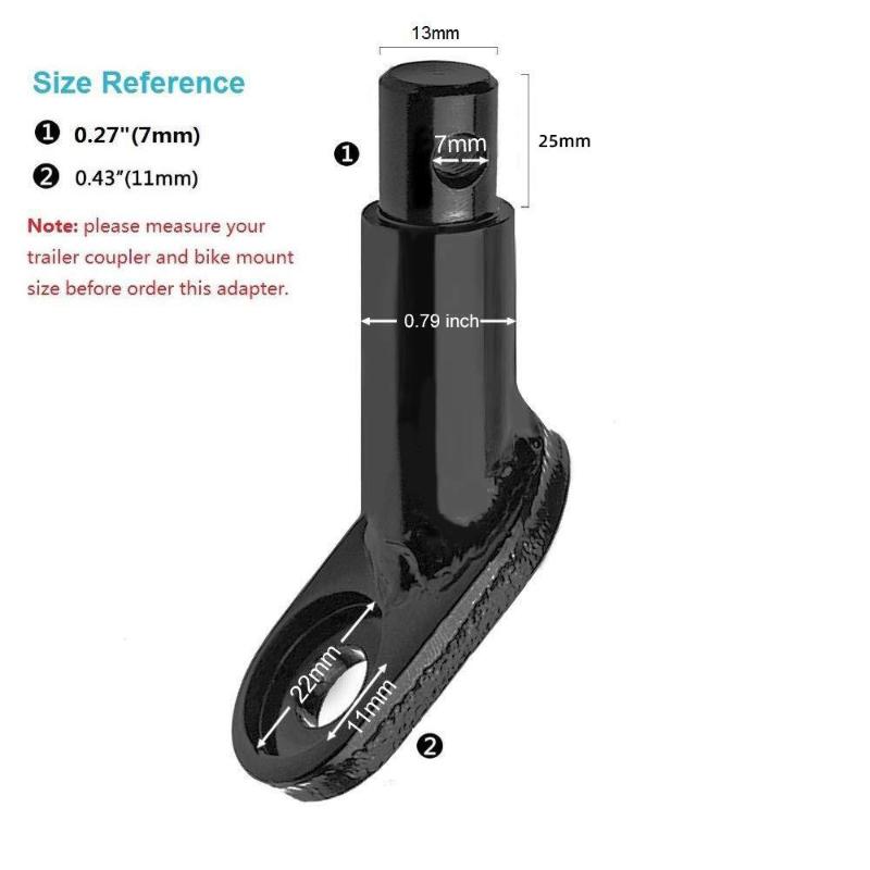 Steel Bicycle Trailer Hitch Mount Adapter High Quality Replacement Axle Bike Cycling Rear Carrier Mount Bike