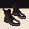 Martin Boots Women's 2026 New Spring and Autumn Summer Explosive Black Summer Platform Short Boots Heightening British Style Mid-tube Boots
