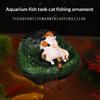 Creative Aquarium Decoration Fish Tank Aquarium Plastic Raft Artificial Simulation Panda Fish Tank Decor