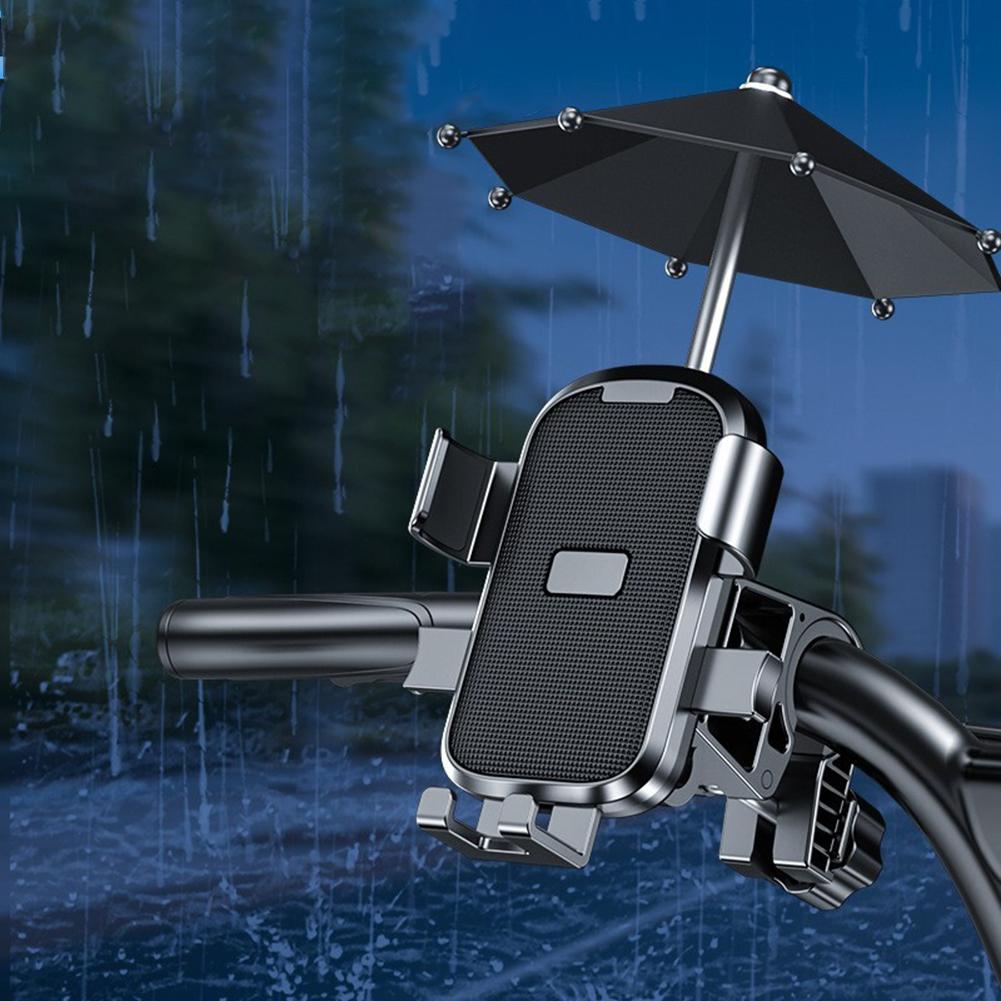 Sturdy Motorcycle Stand Motorcycle Phone Holder Heavy Rain Protection Anti-permeability Design Mobile Device Protection