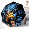 Goku Super Saiyan Blue Automatic Folding Umbrella - Lightweight, Retractable Design with 8-Rib Durability, Perfect for Outdoor Adventures, F