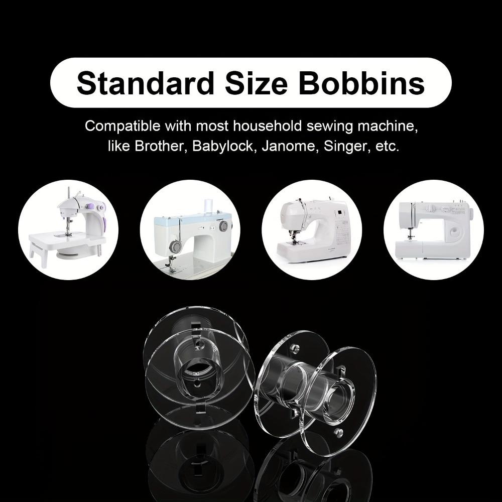 10/20Pcs Transparent Bobbins Spool Sewing Plastic Empty Spool Bobbins for Home DIY Apparel Sewing Accessories Sewing Supplies