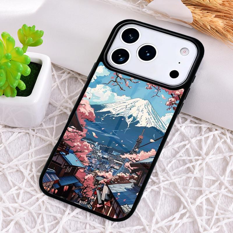 Tokyo Sakura Cherry Blossom Shockproof Phone Case for iPhone 17 Air 16e 15 11 12 14 13 Pro Max Cover Coque