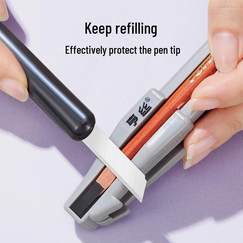 

Hengsi Eyebrow Pencil Sharpener: New Wood Duckbill Design for Precise Trimming