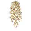 Womens Gold Plated Kundan Tassel Earrings
