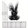 1pc Black Floral Bunny Metal Wall Art, Bohemian Decor for Living Room Bedroom Bathroom Indoor Outdoor, Easter Spring Gift