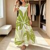 U-Neck Sleeveless Maxi Dress Lightweight Flowy Skirt,Fresh Style,Versatile,Perfect for Daily Casual,Vacation & Travel Photos